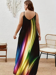  Casual Cami Dress Women's Plus Random Print