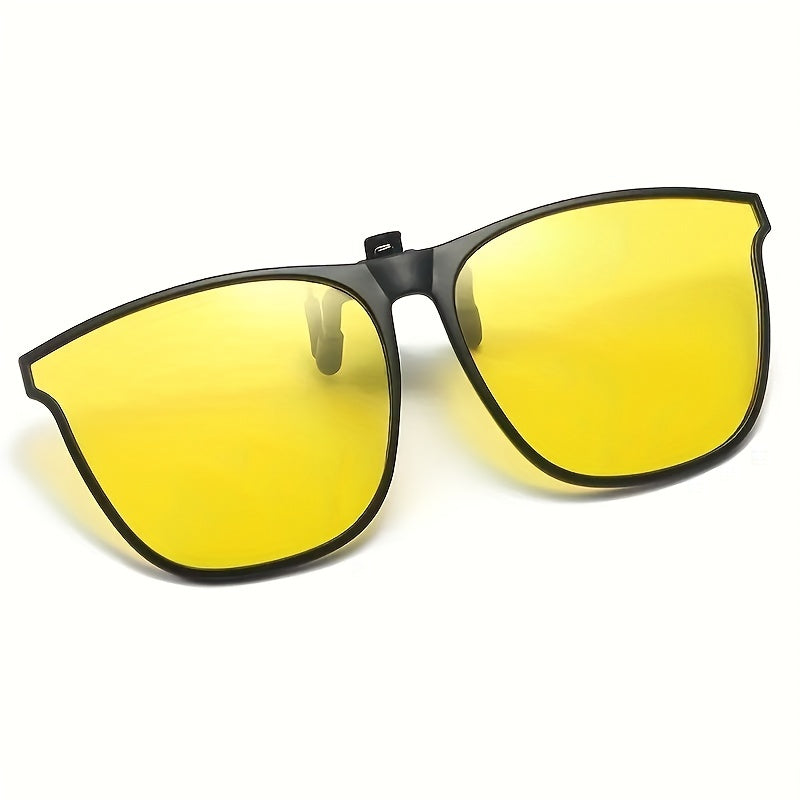 Men's Polarizer Sunglasses Clip On Flip Up Driving Ultralight Unisex