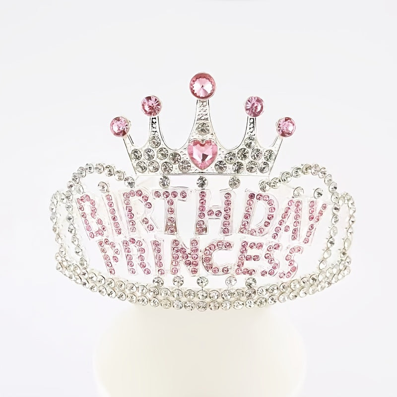 Birthday Princess Crown Birthday Girl Tiara Princess Hairband Headband