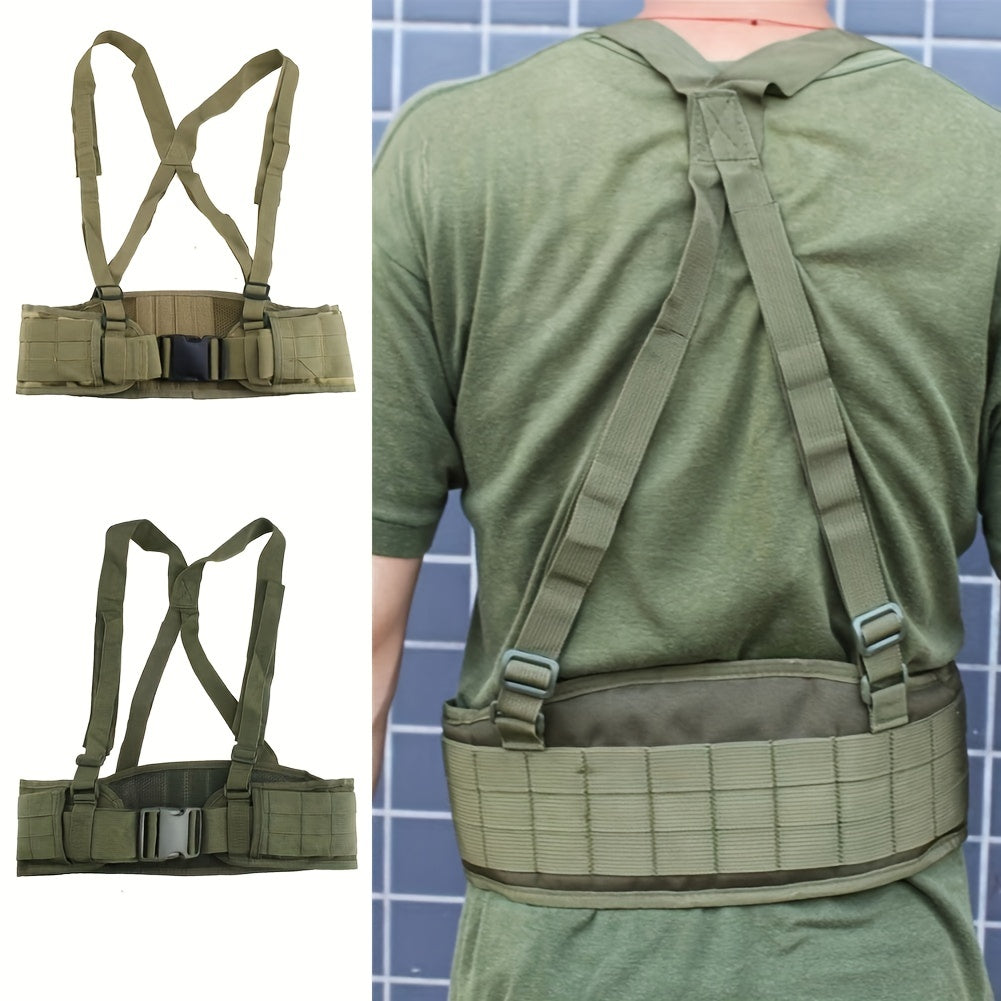 Tactical Molle Belt 1000D Nylon Soft Padded Adjustable Combat Girdle for Men