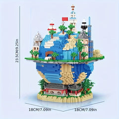 Global Village Micro Diamond Building Block Ornament