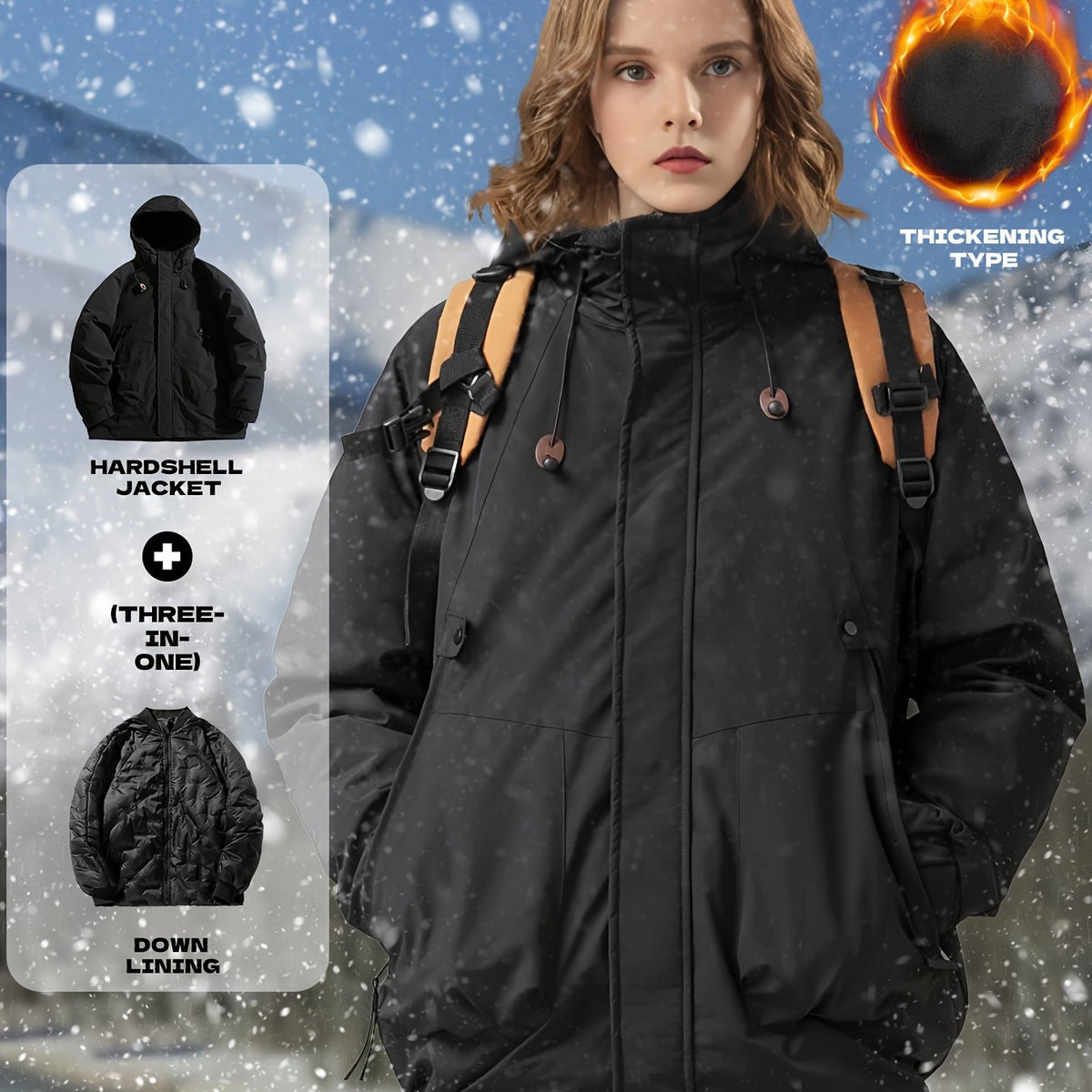 3-in-1 Warm Punch Jacket for Autumn and Winter