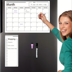 Magnetic Dry Erase Calendar For Fridge Monthly