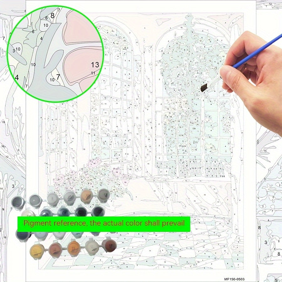 DIY Paint by Numbers Kit Create Your Own Window Niche Ideal Gift Crafts