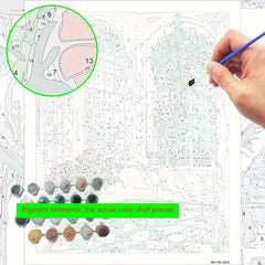 DIY Paint by Numbers Kit Create Your Own Window Niche Ideal Gift Crafts