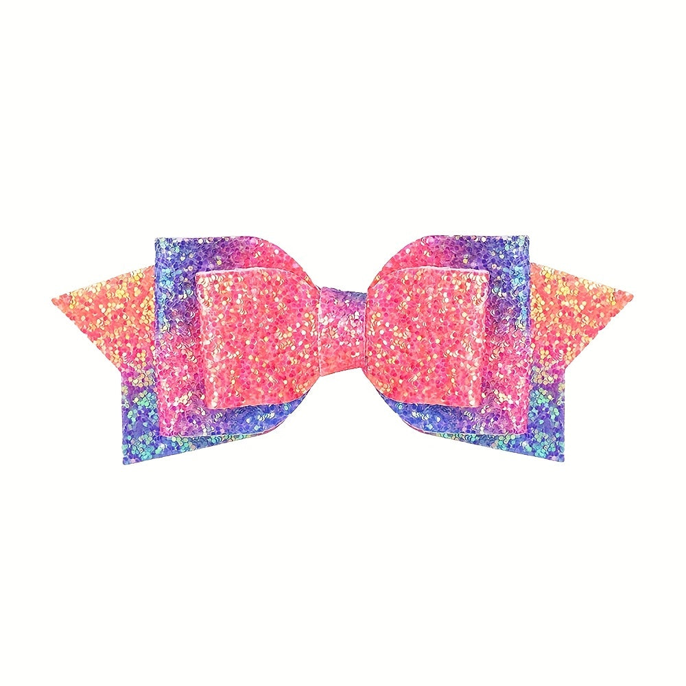 Kids Glitter Butterfly Hair Clip Y2K Hair Accessory