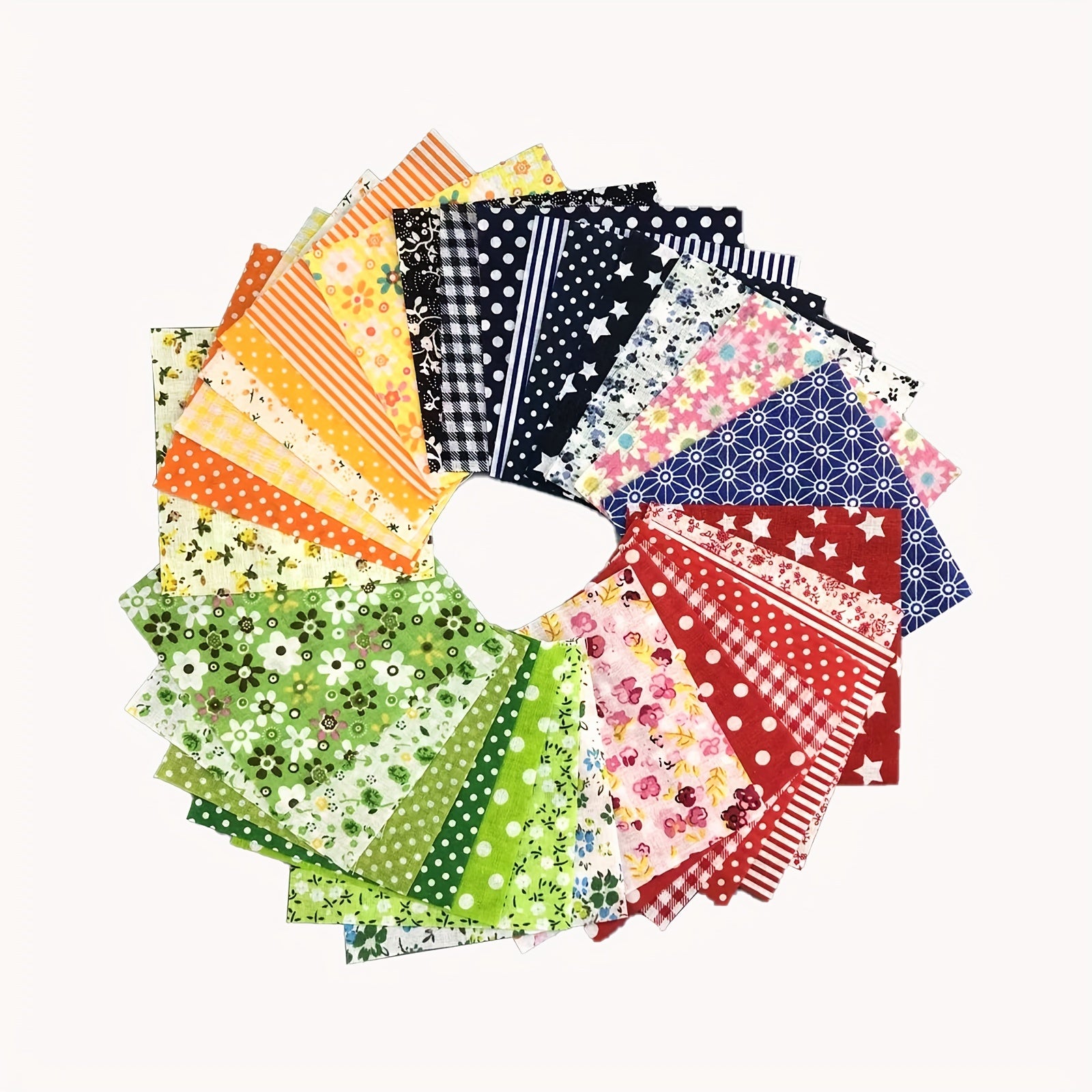 30pcs Colorful Cotton Fabric Cloth Patchwork DIY Craft Material Random