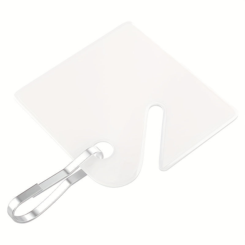 50pcs Rack Key Tags 3.81 Cm Slotted Plastic Tags with Metal Snap Hooks