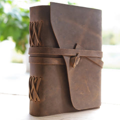 Retro Crazy Horse Leather Notepad Gift
