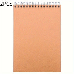 2pcs A5 Coil Blank Notebooks 60 Sheets 120 Pages for Sketches Notes Diaries