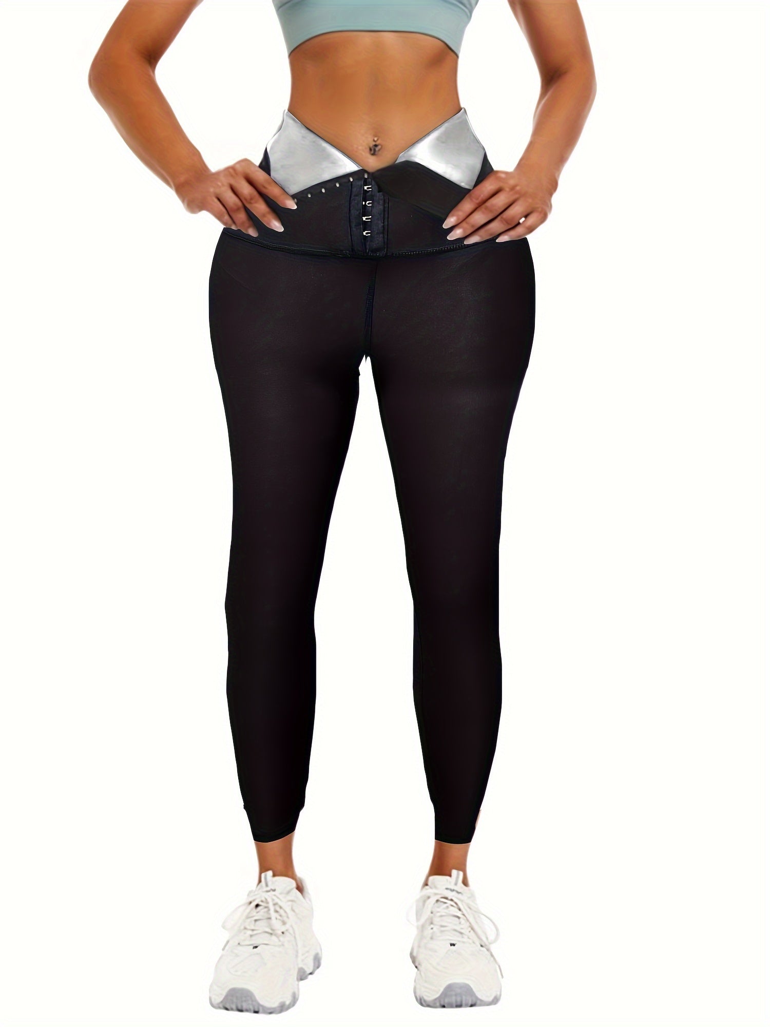 Women's High Waisted Sauna Sweat Pants Thermo Leggings