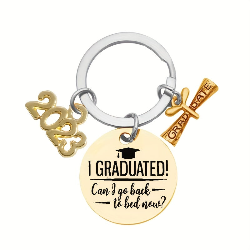Graduation Gift Stainless Steel Keychain For Graduates
