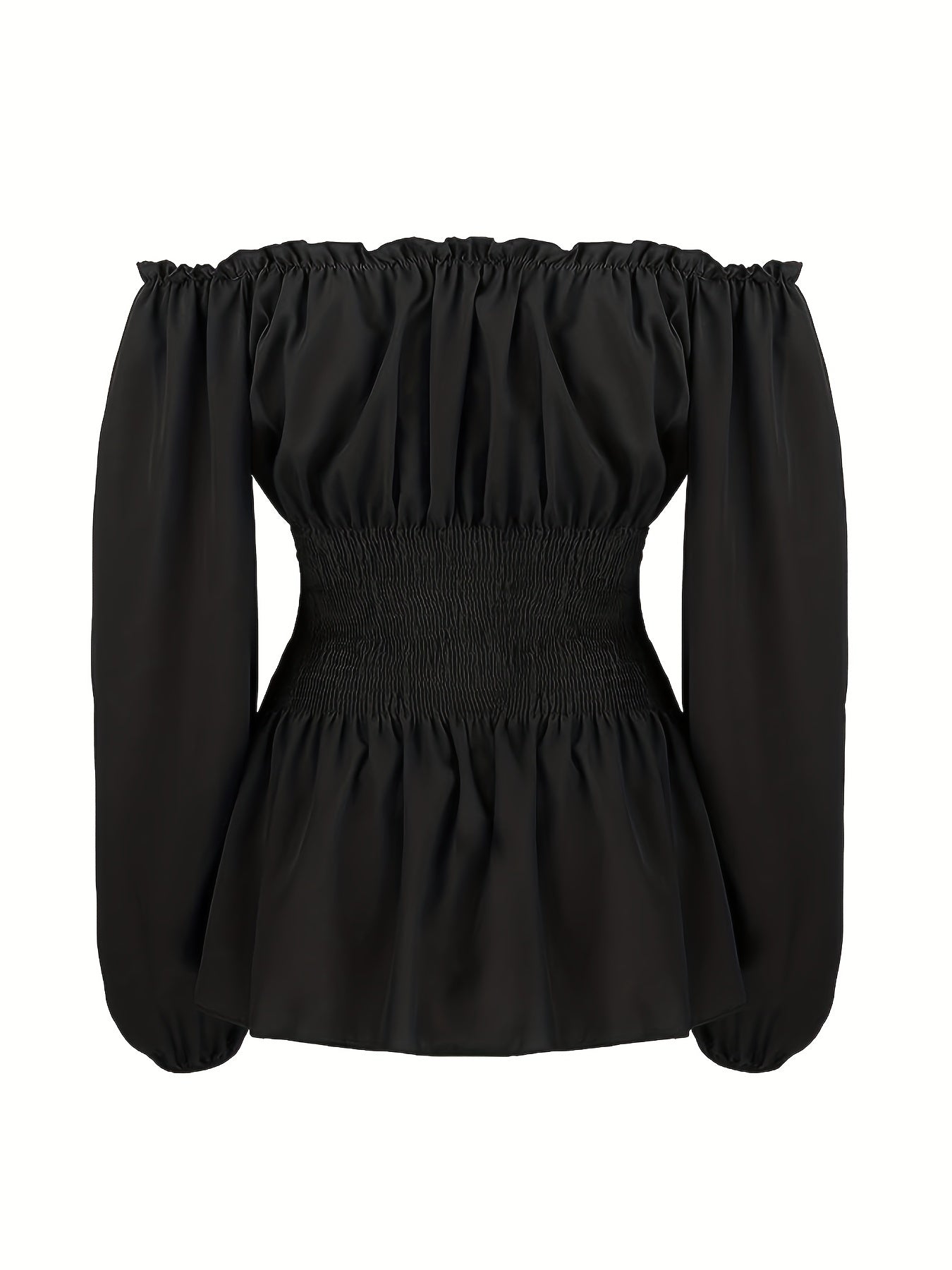  Lace Up Corset Off Shoulder Blouse