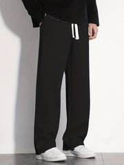Men's Casual Loose Fit Cotton Sweatpants with Drawstring