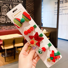 10pcs Christmas Hair Clip Decorative Hair Accessories for Girls