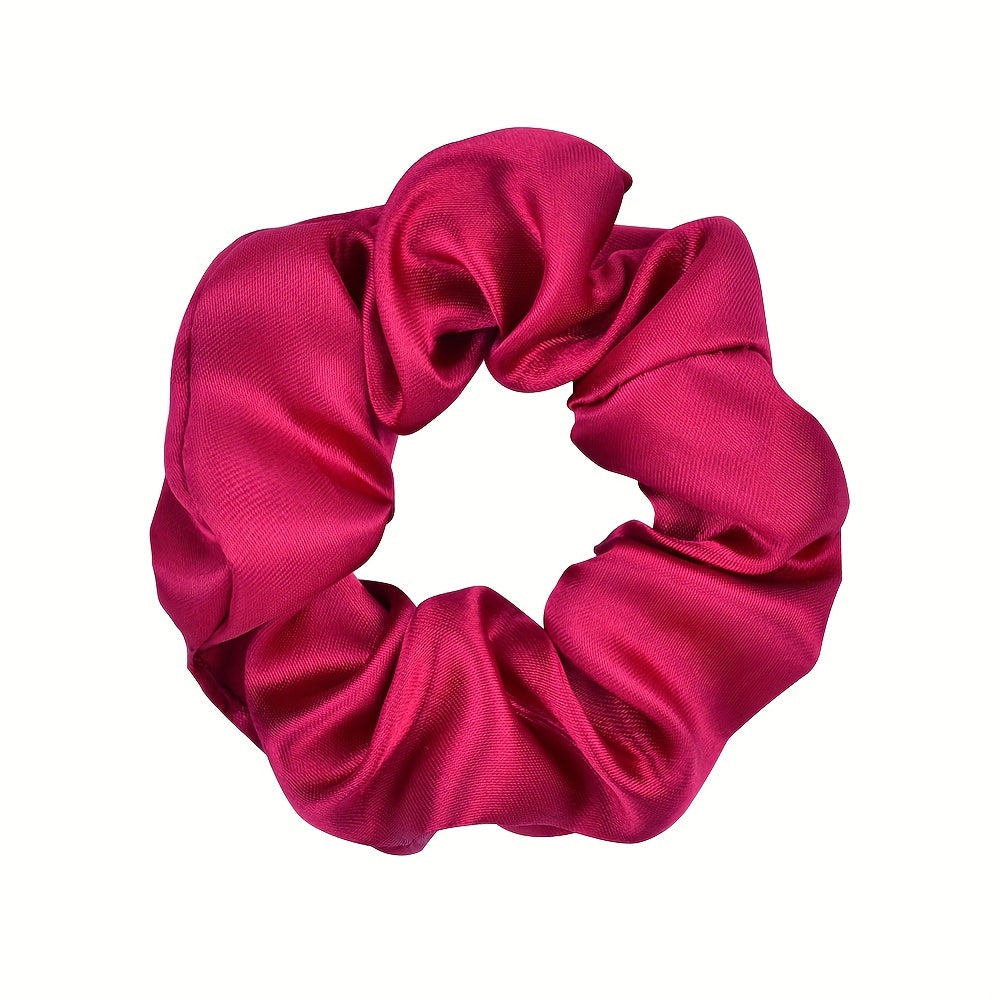 Colorful Satin Scrunchie Hair Tie Silky Hair Rope Female Hair Accessories