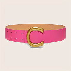 C Buckle Classic Belts Candy Wide Dress Belt