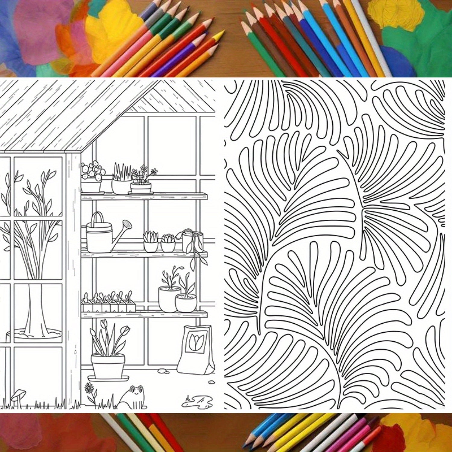 Dreamy & Spooky Drawing & Coloring Book with Thick Paper