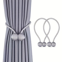 2pcs Magnetic Ball Curtain Tiebacks Curtain Tie Rope Curtain Accessory