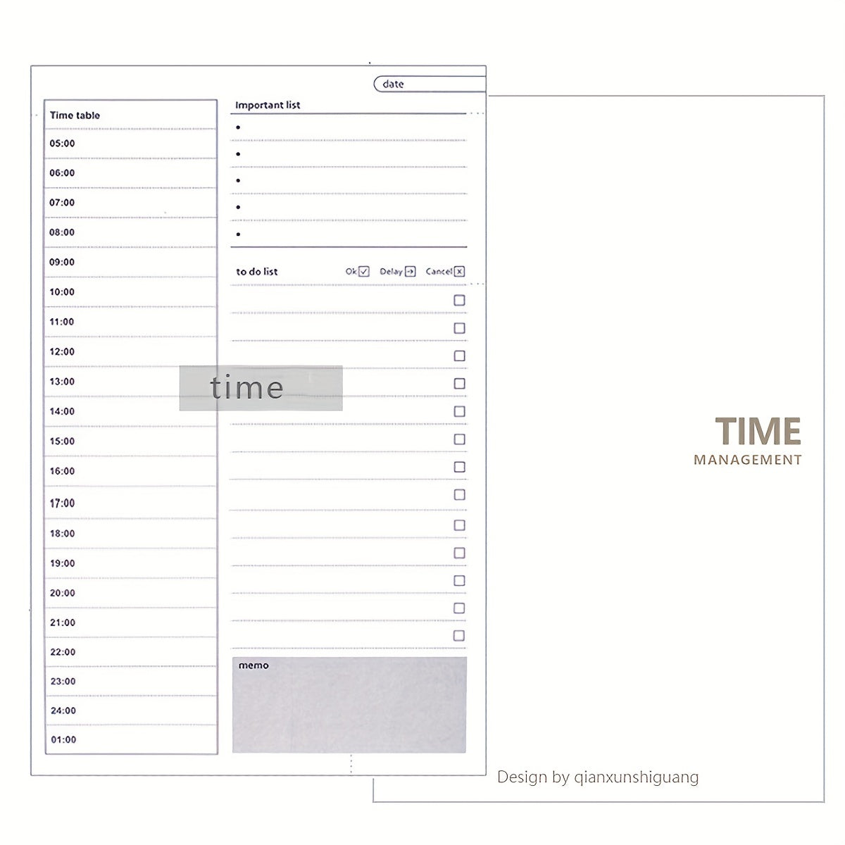 Planner Notebook Weekly Monthly Daily To Do List Double Coil Organizer