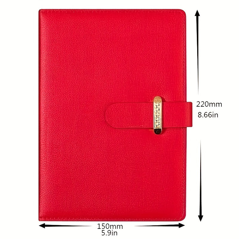 ZMHQLPDZ A5 Leather Lined Diary Notebook Classic Hardcover Business