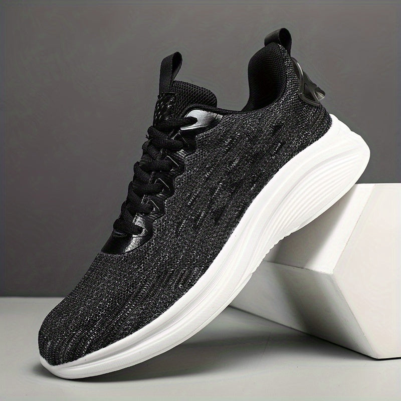 Men's Casual Lace-up Tennis Shoes, Comfortable and Breathable