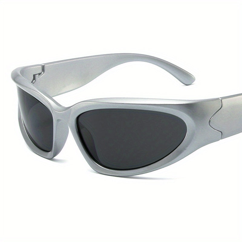 Y2K One piece Sunglasses Cyberpunk Mirror Lens Glasses UV400