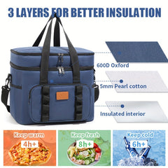 Outdoor Square Portable Ice Pack Large Capacity Insulation Bag