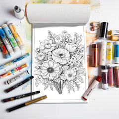 Positive Thinking Coloring Book For Adults - Stress Reduction Designs