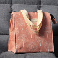 Tree Pattern Insulation Lunch Bag Portable Travel Picnic Bag