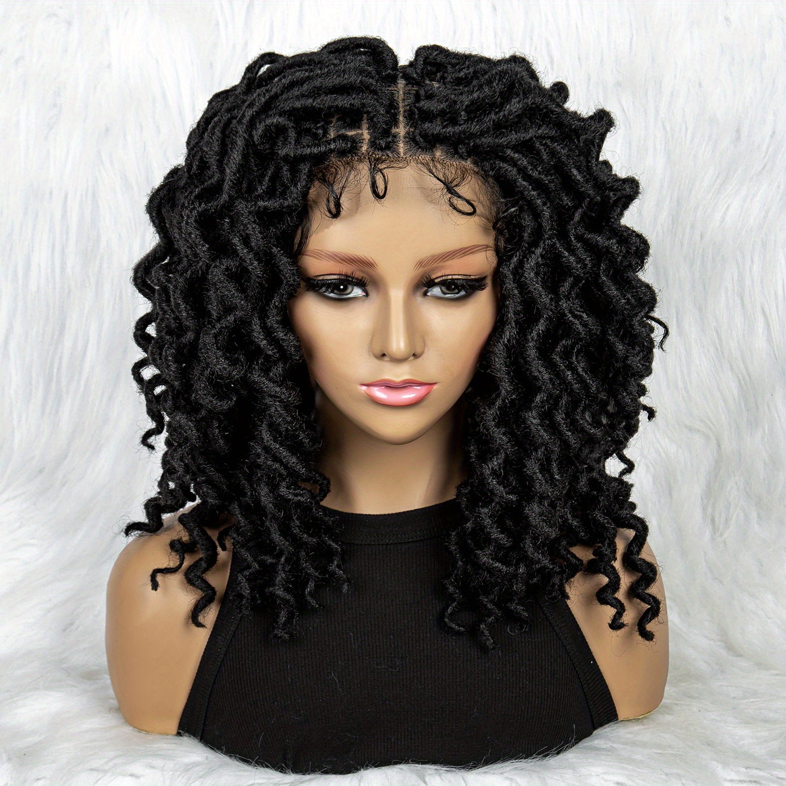 Synthetic Full Lace Wig For Women Short Braids Wigs