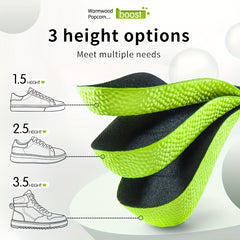 Height Increase Insoles Men Women Orthopedic Insoles Heel Lift Shoe Pads