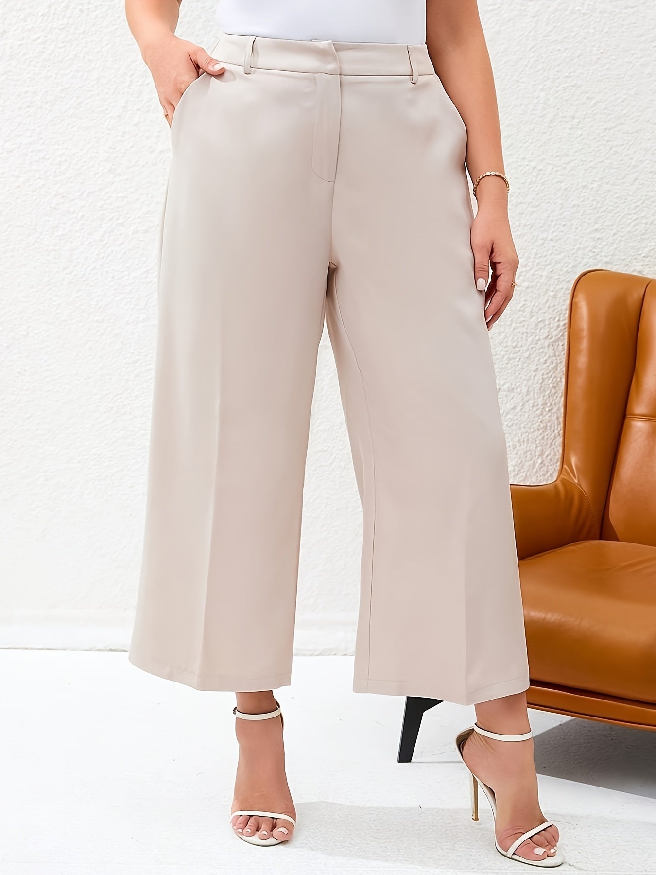  Wide Leg Trousers With Pockets