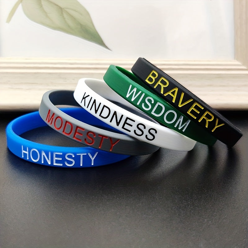 Sporty Style Waterproof Silicone Bracelet for Encouragement