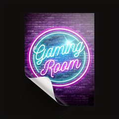 Modern Neon Art Wall Painting Game Room Wall Stickers
