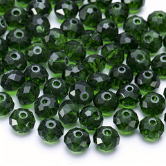 Crystal Glass Faceted Spacer Beads 4 6 8mm DIY Jewelry Making Craft Supplies