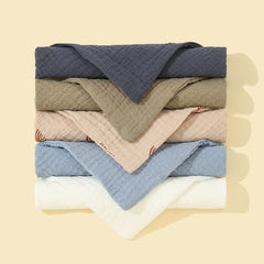 5 Pack Unisex Baby Bandana Bibs Solid Colors for Boys & Girls