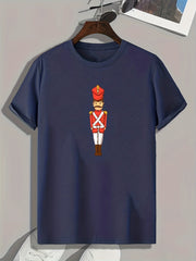 Guard Print Men's Tee Casual Summer T-shirt