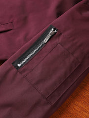 Men's Stand Collar Zip Up Jacket for Spring Fall