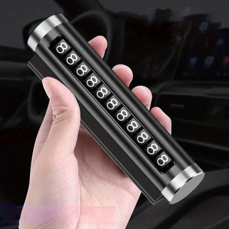 Temporary Parking Phone Number Plate High Temp Resistant Vehicle Accessory