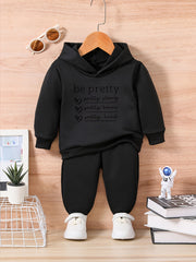 Toddler Baby Trousers Long Sleeve Sweatshirt Set For Fall Winter Creative Print
