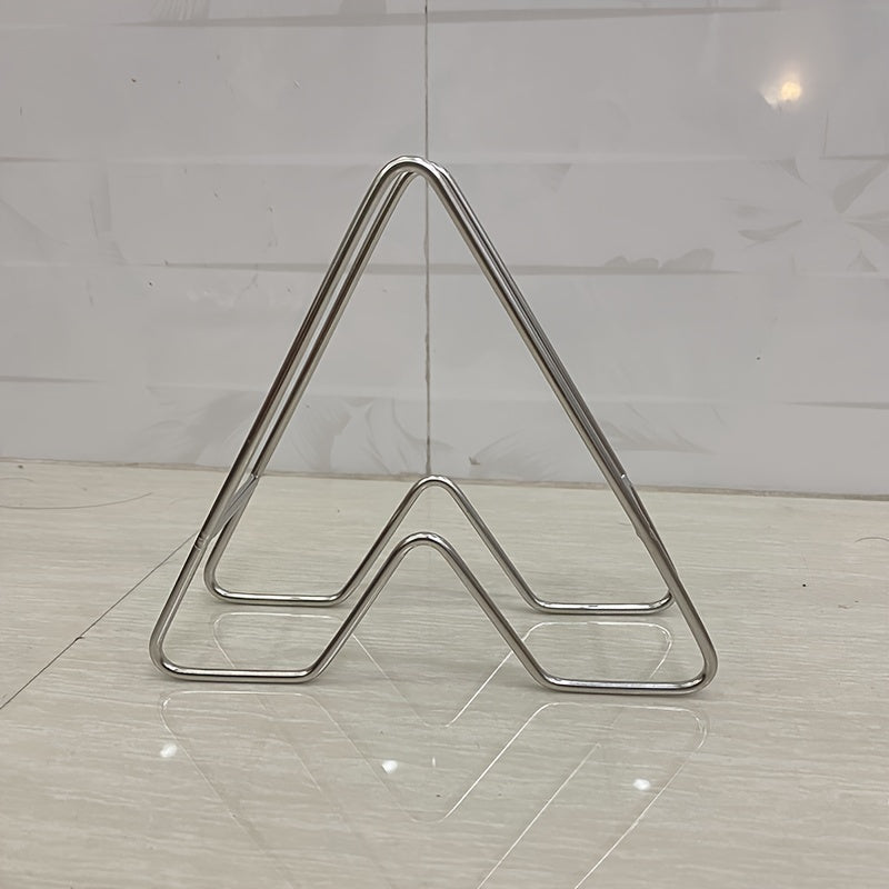 Stainless Steel Bowl Plate Rack Cutlery Rack Triangle Storage Rack