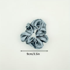 12pcs Mixed Satin Hair Tie Elastic Scrunchie Hair Rope Accessory