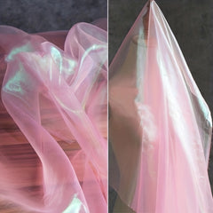Colorful Laser Cloth Glass Yarn Organza Fabric 0.91m x 2.74m