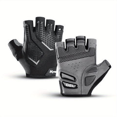 Half Finger Cycling Gloves Liquid Silicone Shock Absorbing