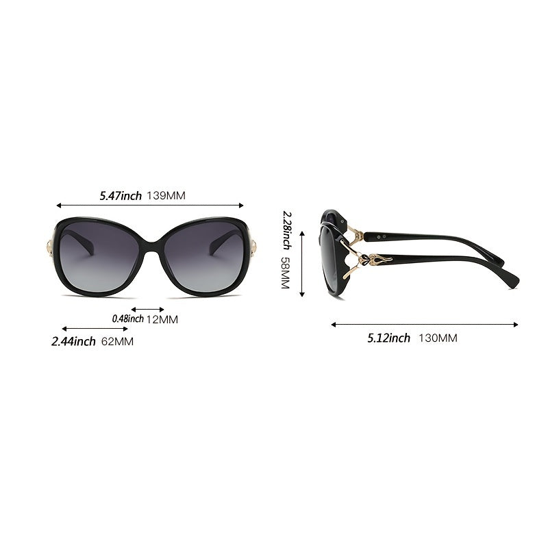 Ladies Classic Polarized Sunglasses Fox Head Outdoor Driving Sunglasses