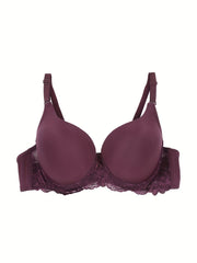  Lace Underwire Push Up Bra