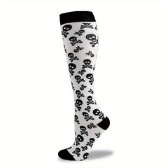 Halloween Skull Over The Calf Socks Decoration Props