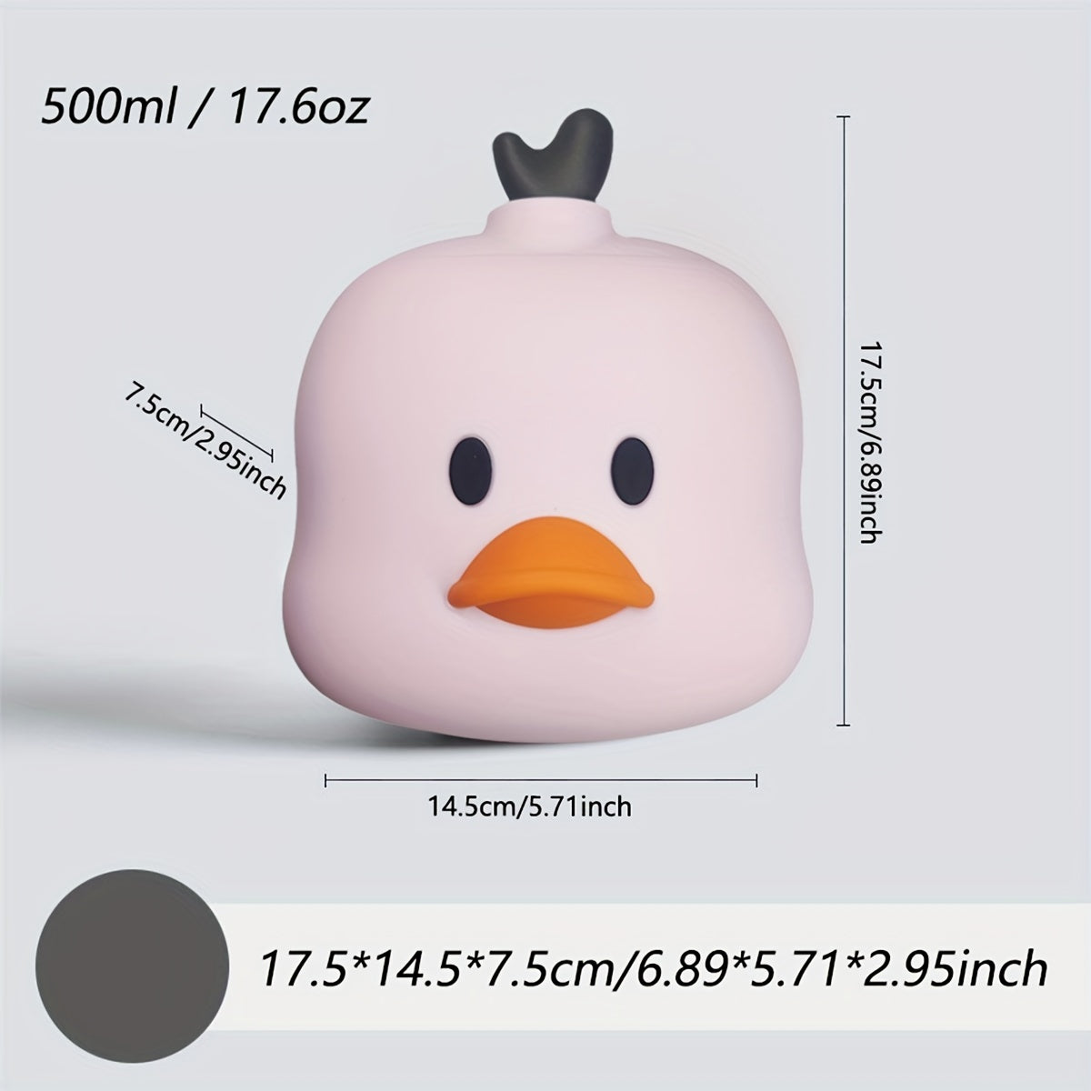 Cartoon Chicken Hot Water Bag Silicone Leakproof Bottle