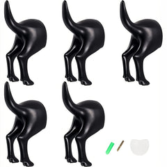 Dog Tail Wall Hook Set Office Coat Towel Key Decoration